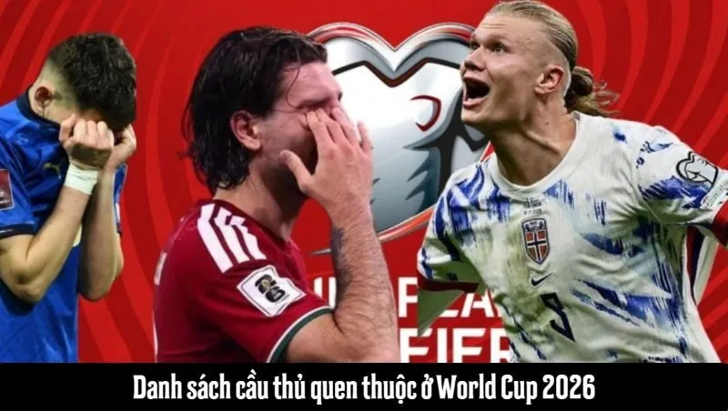 Danh sách cầu thủ quen thuộc ở World Cup 2026